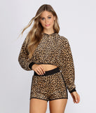 You’ll look stunning in the Sassy Style Leopard Hoodie when paired with its matching separate to create a glam clothing set perfect for a New Year’s Eve Party Outfit or Holiday Outfit for any event!