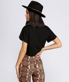 Saints And Sinners Crop Tee