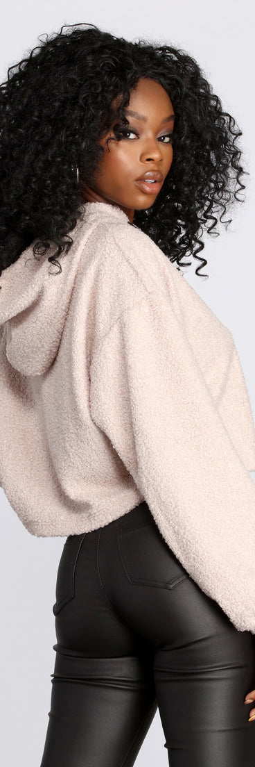 Casually Cozy Cropped Hoodie for 2022 festival outfits, festival dress, outfits for raves, concert outfits, and/or club outfits