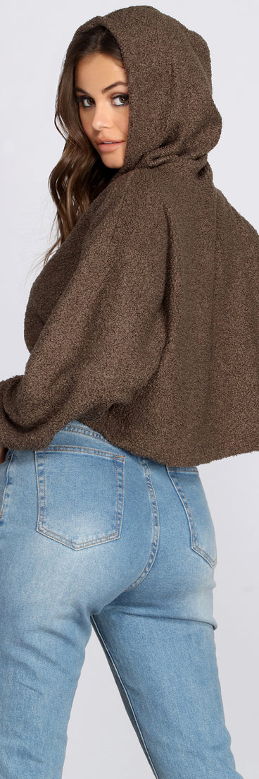 Casually Cozy Cropped Hoodie for 2022 festival outfits, festival dress, outfits for raves, concert outfits, and/or club outfits