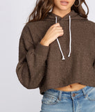 Casually Cozy Cropped Hoodie for 2022 festival outfits, festival dress, outfits for raves, concert outfits, and/or club outfits