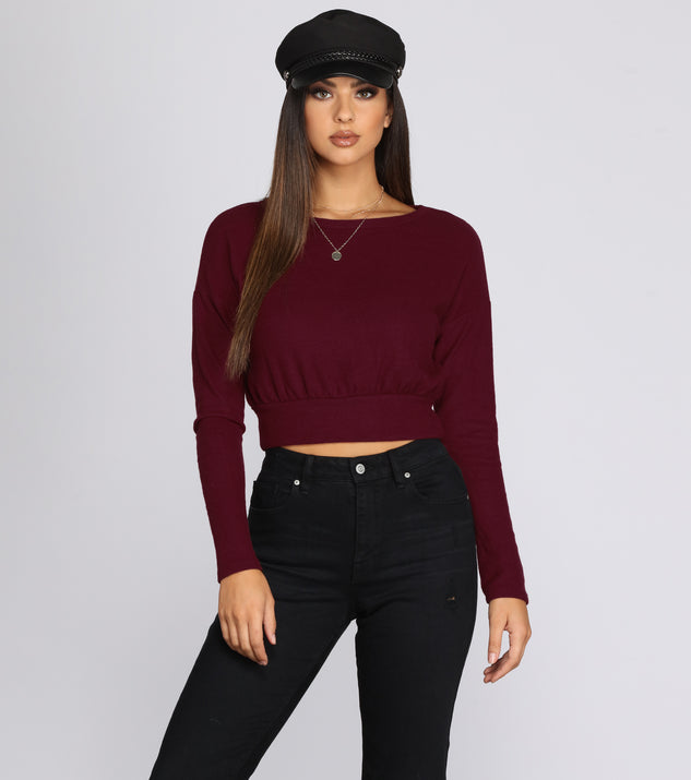 Those Cozy Feels Crop Top
