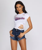 Los Angeles Distressed Graphic Tee