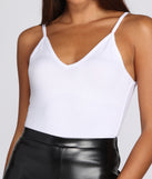 Best Basics Ribbed V Tank
