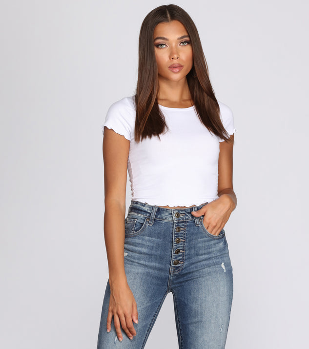 On That Basic Ribbed Top
