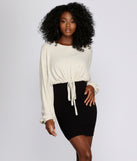 Up And Away Balloon Crop Top