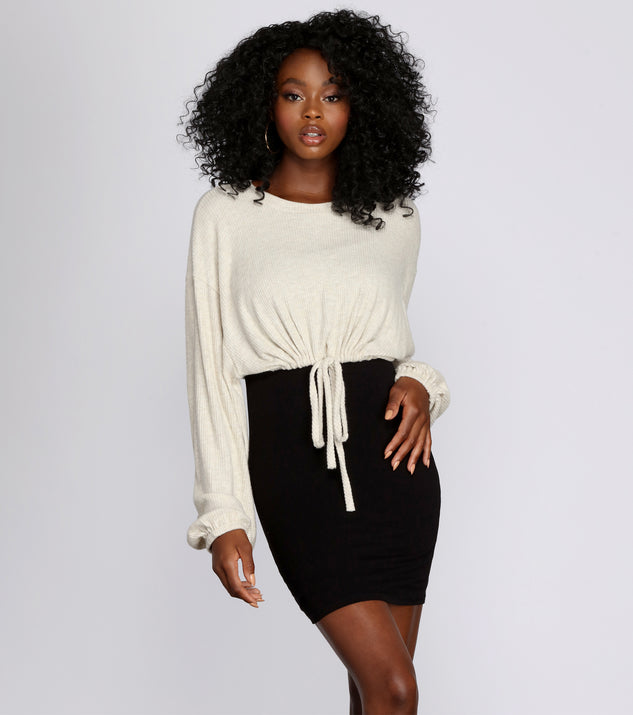 Up And Away Balloon Crop Top