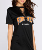 Forever Reckless Lace Up Tunic