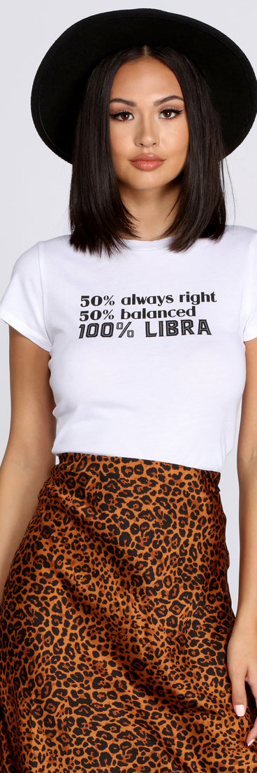 100% Libra Tee Shirt for 2022 festival outfits, festival dress, outfits for raves, concert outfits, and/or club outfits