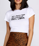 100% Libra Tee Shirt for 2022 festival outfits, festival dress, outfits for raves, concert outfits, and/or club outfits