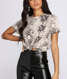 Sassy Statement Knit Tee