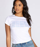 Don't Care Graphic Tee