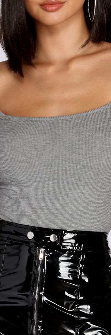 All You Need Ribbed Bodysuit