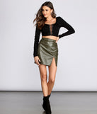 Lace Up Ribbed Knit Crop Top