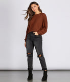 With fun and flirty details, Soft Knit Open Back Top shows off your unique style for a trendy outfit for the summer season!