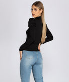 Feeling Basic In Knit Top