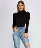 Feeling Basic In Knit Top