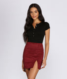 With fun and flirty details, Stunner In Snaps Henley Bodysuit shows off your unique style for a trendy outfit for the summer season!