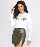 With fun and flirty details, Mistletoe Graphic Tee shows off your unique style for a trendy outfit for the summer season!