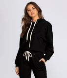 You’ll look stunning in the Comfy Cutie Hoodie when paired with its matching separate to create a glam clothing set perfect for a New Year’s Eve Party Outfit or Holiday Outfit for any event!