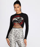 Born To Ride Crop Top is a trendy pick to create 2023 festival outfits, festival dresses, outfits for concerts or raves, and complete your best party outfits!