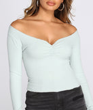With fun and flirty details, Cozy Ribbed Knit Top shows off your unique style for a trendy outfit for the summer season!