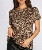 Cozy Leopard Print Tee for 2022 festival outfits, festival dress, outfits for raves, concert outfits, and/or club outfits