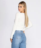 Button Up Henley Crop Top