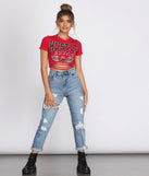 With fun and flirty details, Hustle Squad Slashed Crop Top shows off your unique style for a trendy outfit for the summer season!