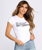 100% Capricorn Tee for 2022 festival outfits, festival dress, outfits for raves, concert outfits, and/or club outfits