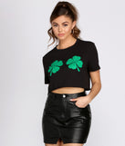 With fun and flirty details, Showin' Off Ma Shamrocks Cropped Tee shows off your unique style for a trendy outfit for the summer season!