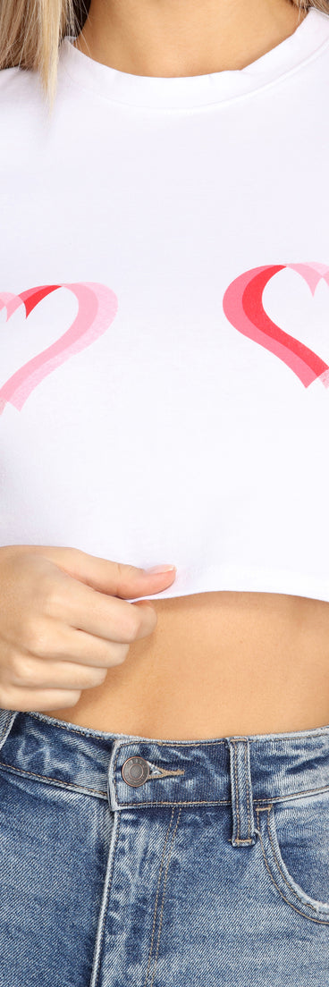 With fun and flirty details, Hearts On Hearts Tee shows off your unique style for a trendy outfit for the summer season!