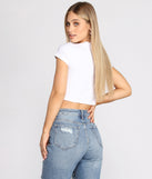 With fun and flirty details, Hearts On Hearts Tee shows off your unique style for a trendy outfit for the summer season!
