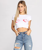 With fun and flirty details, Hearts On Hearts Tee shows off your unique style for a trendy outfit for the summer season!