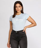 With fun and flirty details, 100% Aquarius Tee shows off your unique style for a trendy outfit for the summer season!