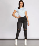 With fun and flirty details, 100% Aquarius Tee shows off your unique style for a trendy outfit for the summer season!