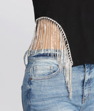 With fun and flirty details, Rhinestone Fringe Tee shows off your unique style for a trendy outfit for the summer season!