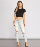 With fun and flirty details, Tied to Basics Cropped Top shows off your unique style for a trendy outfit for the summer season!