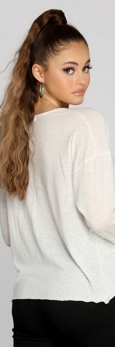 Knot About It Long Sleeve Top