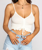 Get A Cute 'Fit In Knit Cropped Tank is a fire pick to create 2023 festival outfits, concert dresses, outfits for raves, or to complete your best party outfits or clubwear!