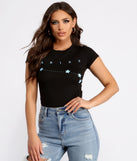 With fun and flirty details, Aries Star Graphic Tee shows off your unique style for a trendy outfit for the summer season!