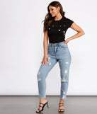 With fun and flirty details, Aries Star Graphic Tee shows off your unique style for a trendy outfit for the summer season!