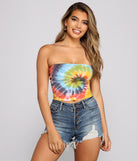 With fun and flirty details, Groovy Gal Tie-Dye Tube Top shows off your unique style for a trendy outfit for the summer season!