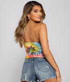 With fun and flirty details, Groovy Gal Tie-Dye Tube Top shows off your unique style for a trendy outfit for the summer season!