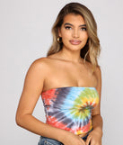 With fun and flirty details, Groovy Gal Tie-Dye Tube Top shows off your unique style for a trendy outfit for the summer season!