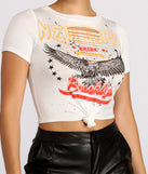 Hello Brooklyn Graphic Tee is a trendy pick to create 2023 festival outfits, festival dresses, outfits for concerts or raves, and complete your best party outfits!
