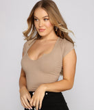 With fun and flirty details, Feeling Basic Ribbed Knit Top shows off your unique style for a trendy outfit for the summer season!