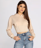 With fun and flirty details, Casual Corset Hoodie shows off your unique style for a trendy outfit for the summer season!