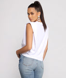 With fun and flirty details, Essential Crew Neck Basic Muscle Tee shows off your unique style for a trendy outfit for the summer season!