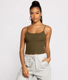 With fun and flirty details, Frilled and Flirty Cropped Ribbed Cami shows off your unique style for a trendy outfit for the summer season!